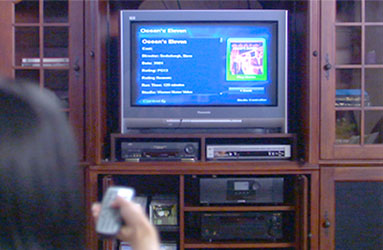 Family using computer